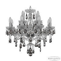 Хрустальная подвесная люстра Bohemia IVELE Crystal 1415/8+4/200 Ni K731