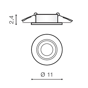 Встраиваемый светильник Azzardo Remo 1 downlight AZ1732