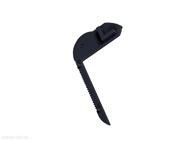 Правая боковая глухая заглушка для алюминиевого профиля DL18508 Black Donolux CAP 18508.1 Black
