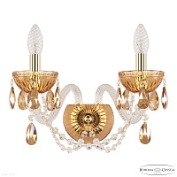 Бра хрустальное Bohemia IVELE Crystal 5402B/2/165 G Amber/M-1G K721