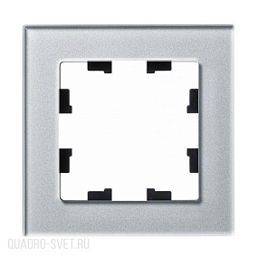 Рамка 1 пост Schneider Electric ATLASDESIGN NATURE ATN320301, алюминий