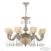 Большая хрустальная люстра Bohemia IVELE Crystal AL79101P/8/250 A WMN P1 U Pair