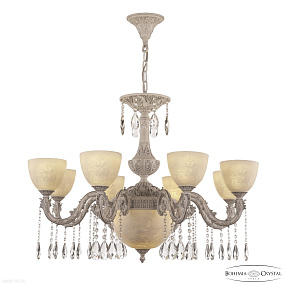 Большая хрустальная люстра Bohemia IVELE Crystal AL79101P/8/250 A WMN P1 U Pair