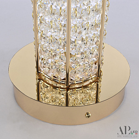 Хрустальная светодиодная настольная лампа APL LED Rimini S500.L6.8-64.A.3000.Gold