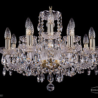Хрустальная подвесная люстра Bohemia IVELE Crystal 1402/8+4/195/G