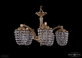 Литая подвесная люстра с хрусталем Bohemia IVELE Crystal 1772/5/150/FP