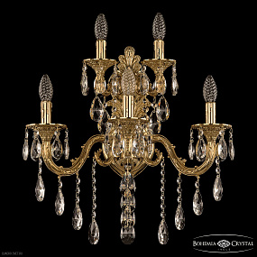 Бра с хрусталем Bohemia Ivele Crystal Florence 7101B15/3+2/210 B G