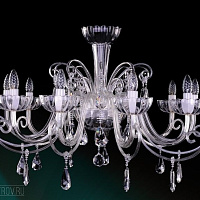 Хрустальная подвесная люстра Bohemia IVELE Crystal 1333/10/380/Ni