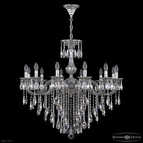 Большая хрустальная люстра Bohemia IVELE Crystal AL78101/12/300 B CG
