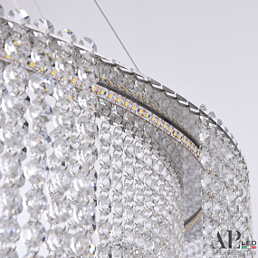Большая хрустальная светодиодная люстра APL LED Sicilia SH02.93.C.Ni.4000