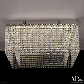 Хрустальная потолочная светодиодная люстра APL LED Sicilia SH04.52.A.Ni.4000.PK