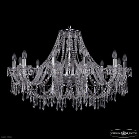 Большая хрустальная люстра Bohemia IVELE Crystal 1403/12/360 Ni