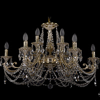 Литая подвесная люстра с хрусталем Bohemia IVELE Crystal 1703/12/320/C/GI
