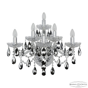 Бра с хрусталем Bohemia IVELE Crystal 1415B/3+2+1/240/XL Ni K781