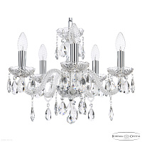 Хрустальная подвесная люстра Bohemia IVELE Crystal 117/5/141 Ni