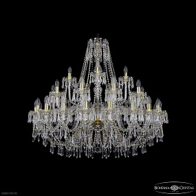 Большая хрустальная люстра Bohemia IVELE Crystal 1403/20+10+5/400 G