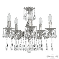 Подвесная хрустальная люстра Bohemia Ivele Crystal Florence 71101/5/125 A Ni
