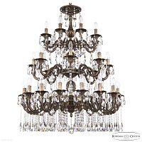 Большая хрустальная люстра Bohemia IVELE Crystal AL79101/16+8+8/300/3d A SGB