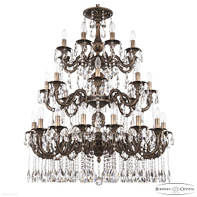 Большая хрустальная люстра Bohemia IVELE Crystal AL79101/16+8+8/300/3d A SGB