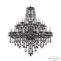 Большая хрустальная люстра Bohemia IVELE Crystal 1415/20+10+5/400/2d Ni M781