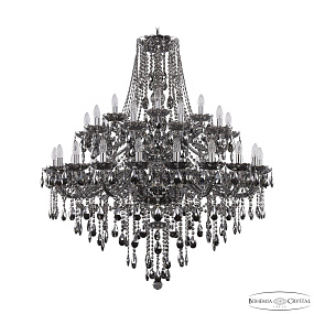 Большая хрустальная люстра Bohemia IVELE Crystal 1415/20+10+5/400/2d Ni M781