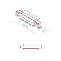 Коннектор прямой для 3-фазного шинопровода Nowodvorski Ctls Power 8686