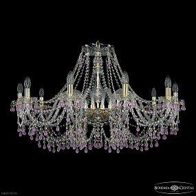 Хрустальная подвесная люстра Bohemia IVELE Crystal 1410/10/360 G V7010