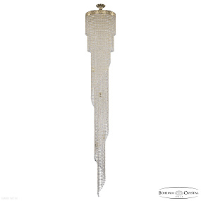 Каскадная хрустальная люстра Bohemia IVELE Crystal 83111/40IV-250 G