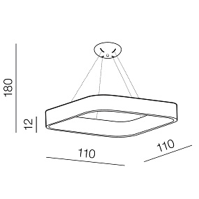 Подвесной светодиодный светильник Azzardo Solvent S Pendant 110 AZ3988