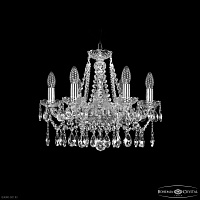 Хрустальная подвесная люстра Bohemia IVELE Crystal 1413/6/165 Ni