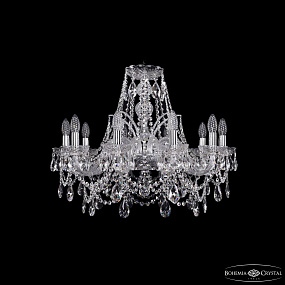 Хрустальная подвесная люстра Bohemia IVELE Crystal 1411/10/240/Ni