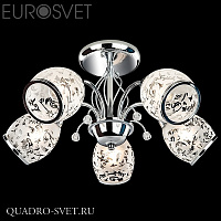 Люстра потолочная EUROSVET 30026 30026/5 хром