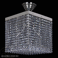 Люстра потолочная ARTGLASS LEANDRA 300x300 NICKEL CE
