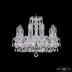Хрустальная подвесная люстра Bohemia IVELE Crystal 1402/10/141/Ni