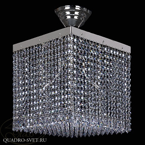 Люстра потолочная ARTGLASS LEANDRA 300x300 NICKEL CE