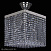 Люстра потолочная ARTGLASS LEANDRA 300x300 NICKEL CE