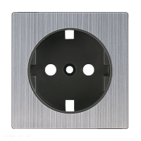 Накладка для розетки IP44 (глянцевый никель) Werkel WL02-SKGS-IP44-CP