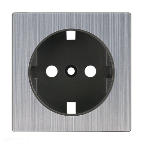 Накладка для розетки IP44 (глянцевый никель) Werkel WL02-SKGS-IP44-CP
