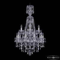 Хрустальная подвесная люстра Bohemia IVELE Crystal 1415/10+5/200/XL-97/2d Ni