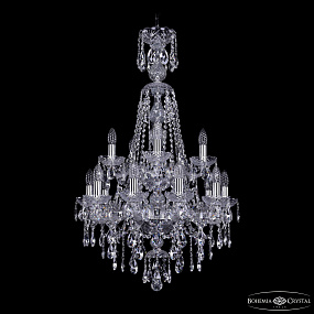 Хрустальная подвесная люстра Bohemia IVELE Crystal 1415/10+5/200/XL-97/2d Ni