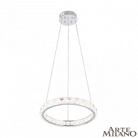 Подвесная хрустальная светодиодная люстра Arte Milano 311311/D400 NI