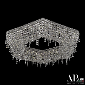 Хрустальная потолочная светодиодная люстра APL LED Rimini S506.0.60.B.3000