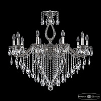 Подвесная хрустальная люстра Bohemia Ivele Crystal Verona 72302/10/300 B NB