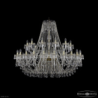 Большая хрустальная люстра Bohemia IVELE Crystal 1403/24+12/530 G