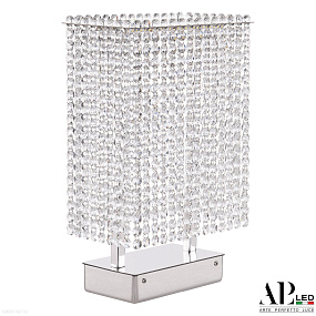 Хрустальная светодиодная настольная лампа APL LED Sicilia SH500.L1.25.A.Ni.4000