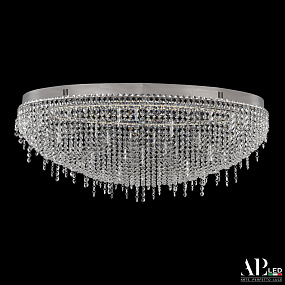 Хрустальная потолочная светодиодная люстра APL LED Sicilia SH508.2.80.B.Ni.4000