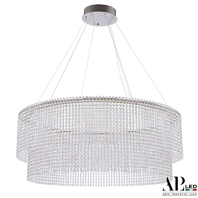 Большая хрустальная светодиодная люстра APL LED Sicilia SH02.93.C.Ni.4000