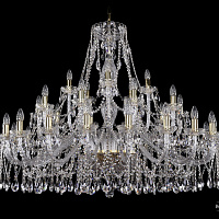 Хрустальная подвесная люстра Bohemia IVELE Crystal 1413/20+10+5/460-100/G