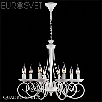 Люстра подвесная EUROSVET 22404 22404/8 белый с золотом