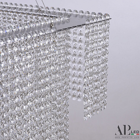 Хрустальная подвесная светодиодная люстра APL LED Sicilia SH04.71.C.Ni.4000